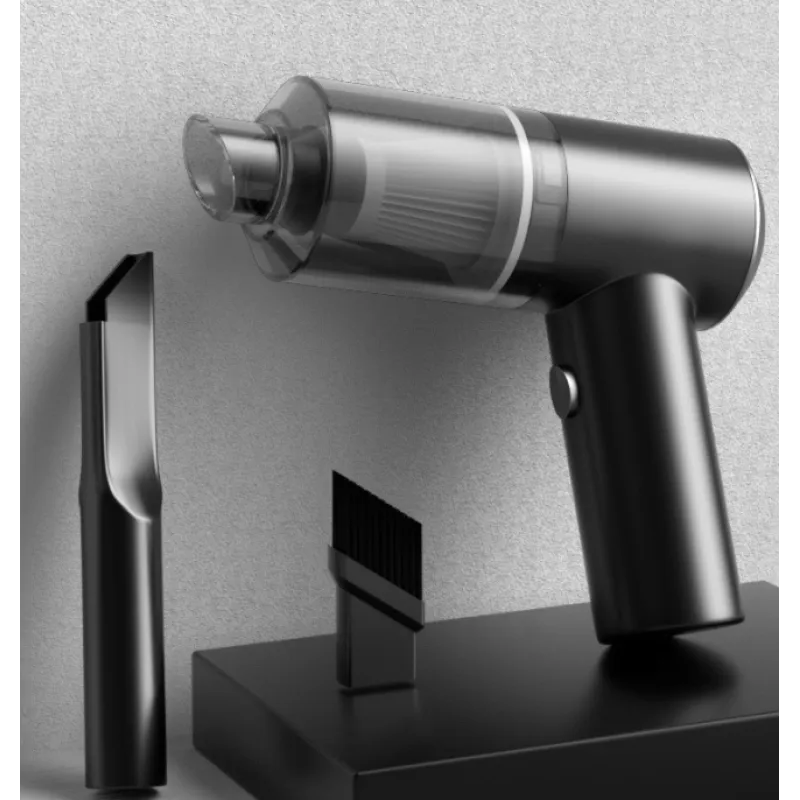 Black High-power Wireless Car Vacuum Cleaner
